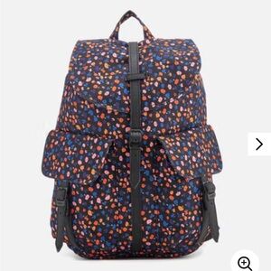 Herschel Supply Co Dawson Small Backpack, Floral Synthetic Leather. Like new.